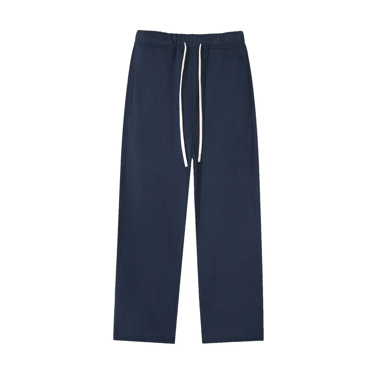 navy sweatpants in soft cotton fleece