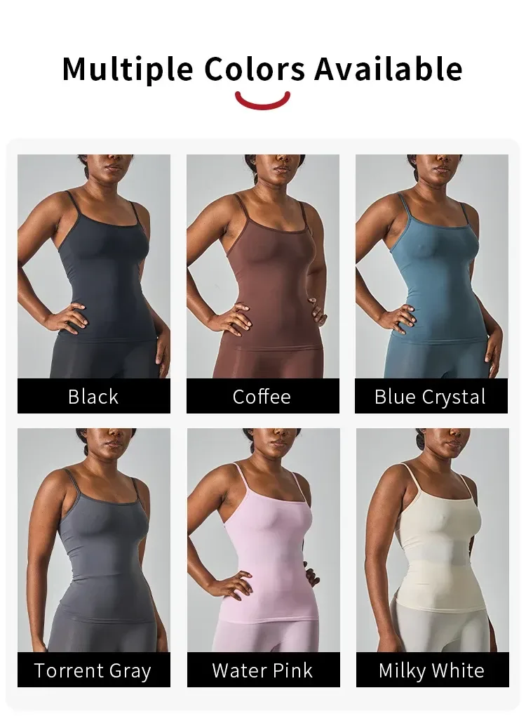 the seamless workout tank top in six colors